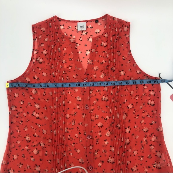 Cabi S'18 Pintuck Blouse #5350 Shortsleeved blouse - Picture 7 of 14